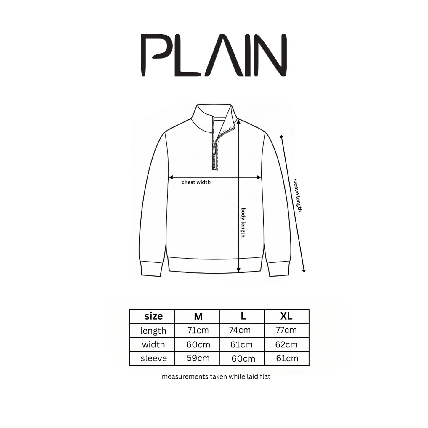 PLAIN Black Quarter Zip