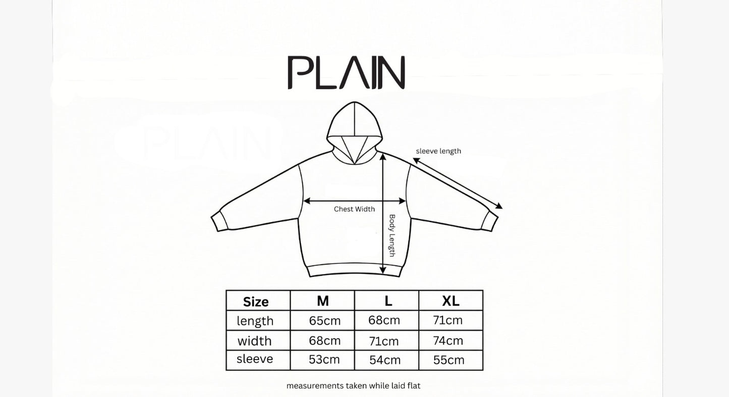 PLAIN Oversized Essential Hoodie – Beige