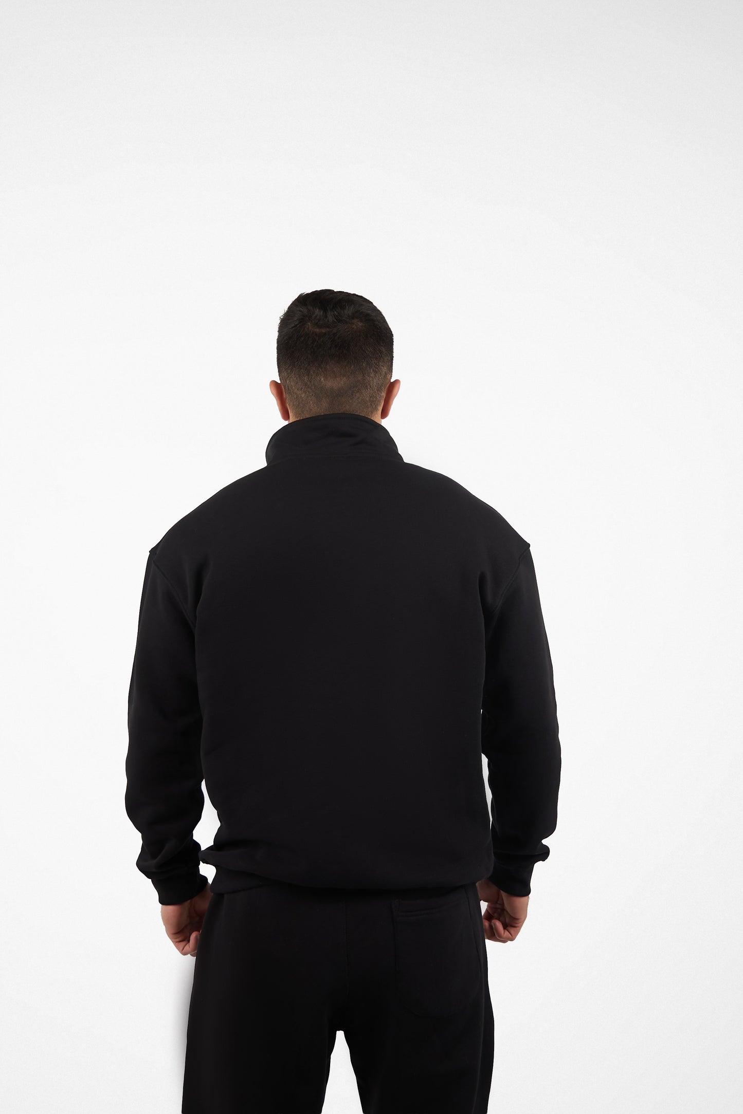PLAIN Black Quarter Zip